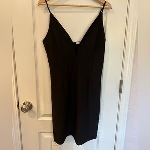 NWT abercrombie black strappy dress - size large tall
